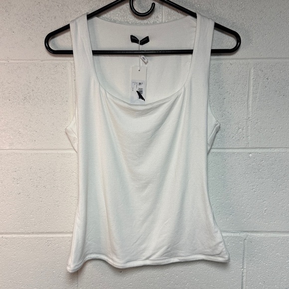Naked Wardrobe Square Neck Tank White Extra Large - Picture 4 of 6